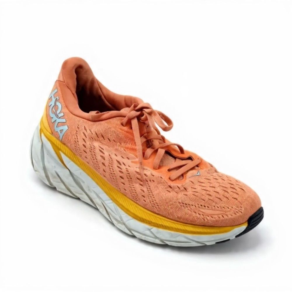 HOKA Mesh Peach Running Shoes Size 10B.